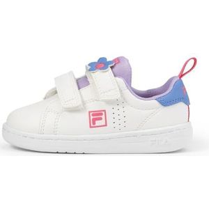 Fila Crosscourt 2 Nt Patch Velcro TDL, meisjes sneakers, wit, paars, 26 EU