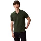 Calvin Klein Jeans Heren SS Monogram Pique Polo LV040EM269 Polo's, Groen (Sycamore), XS, Groen (Sycamore), XS