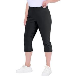 Ulla Popken - Bengalin Capri - Zwart - Dames