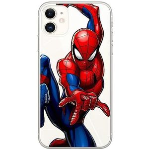 ERT GROUP mobiel telefoonhoesje voor Iphone 11 origineel en officieel erkend Marvel patroon Spider Man 039 optimaal aangepast aan de vorm van de mobiele telefoon, gedeeltelijk bedrukt