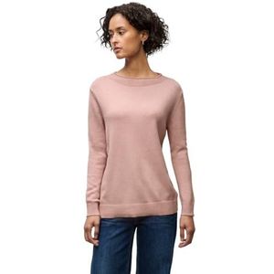 Street One Dames Trui met rolrand in Roze, in size: 34