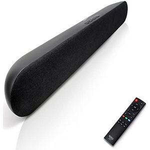 Xoro HSB 70 hoge kwaliteit TV soundbar met Bluetooth audio (2.0 kanalen, 60 watt uitgangsvermogen, stereo IN, HDMI ARC, USB 2.0, incl. muurbeugel, IR-afstandsbediening) zwart - 2021 model