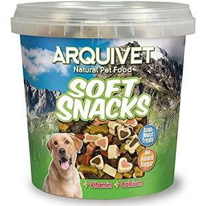 Arquivet Zachte hondsnacks voor honden, botten en harten, mix verpakking, 6 x 800 g, natuurlijke snacks voor honden van alle rassen - prijzen, onderscheidingen, ligstoelen voor honden
