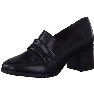 Jana Softline 8-24471-41 Comfortabele extra brede comfortabele schoen klassieke zakelijke pumps, Black Brush, 40 EU Breed