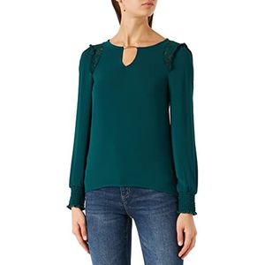 Naf Naf Otina T-shirt voor dames, Donker Groen, XS