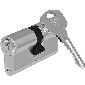 Yale Europrofiel dubbele cilinder 500 Plus, 30/30, 3 sleutels, nikkel gesatineerd