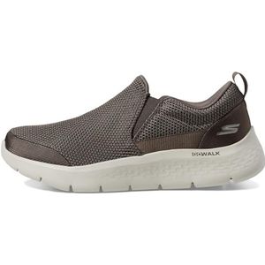 Skechers Heren GO Walk Flex Impeccable II Sneakers, kaki textiel, 46 EU, Kaki textiel, 47 EU