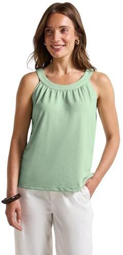 Street One - Linnen Zomertop - Groen - Dames