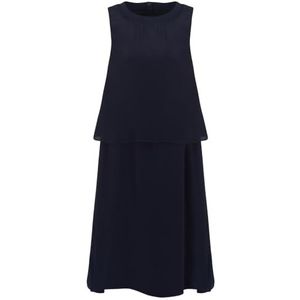 Armani Exchange Women's Light, Balza, Zip on Back, Round Neck Cocktail Dress, Blauw, 10, blueberry, XL