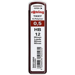 rOtring S0312650 Tikky hoogpolymeer vullingen, HB, 0,5 mm