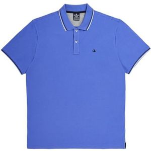 Champion Legacy Polo Gallery Light Cotton Piqué C-logo Polo, blauwe jeans, M heren SS24, Blauw Jeans, M