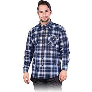 Rijst Kf-Gnl bescherming flanel hemd, donkerblauw-blauw, L maat