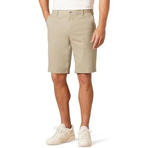 Amazon Essentials Heren Slim-Fit 11"" Flat-Front Comfort Stretch Chino Short, Tan, 33