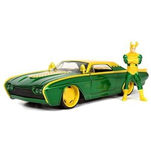 Marvel LokiFord Thunderbird 1:24, Muscle Car, incl. figuur