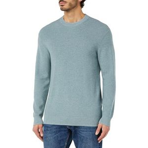 TOM TAILOR Cosy Basic gebreide trui met ronde hals voor heren, 27945-Dusty Ice Melange, M