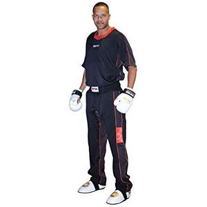 TopTen Kickboxuniform""FLEXZ"" voor kinderen - Gr. XXS = 140 cm, zwart-rood