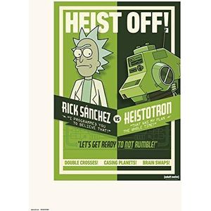 RICK AND MORTY HEIST OFF - Art Print 30x40 cm