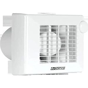 Vortice 11201 M100/4 inch afvoerventilator voor aan de muur, wit