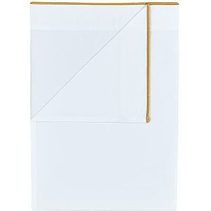 Designers Guild Astor laken, katoen, kastanjebruin/oker, 240 x 300 cm