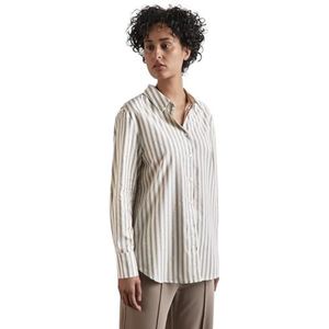Street One - Gestreept Overhemd Blouse - Beige - Dames