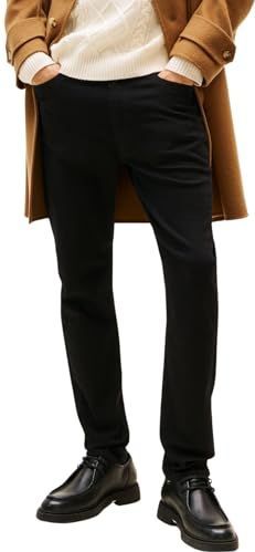 Tommy Hilfiger Heren Slim Bleecker PSTR Burn Black MW0MW40360 Slim, Denim, 28W/30L, Denim (Burn Black), 28W / 30L