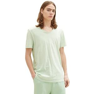 TOM TAILOR Denim T-shirt voor heren, 31353 - Groen Wit Fine Yd Stripe, XL