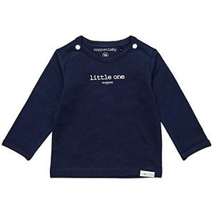 Noppies Unisex Baby U Tee Ls Hester Tekst T-Shirt, Donkerblauw, 50 cm