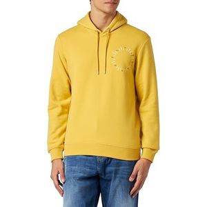 s.Oliver Heren sweatshirt lange mouwen met capuchon, geel, XXL