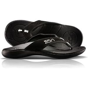 Neat Feat Zori Sport Orthotische Slip-On Sandalen Flip Flop voor heren, Zwart, 40.5 EU