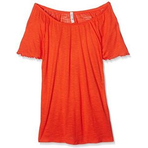 Blend Dames Cecil L Top T-Shirt, Oranje (Orange.com 25080), XL