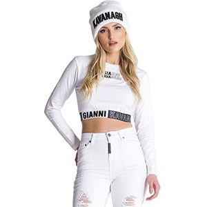 Gianni Kavanagh White Edge T-shirt met lange mouwen, maat XL, Regulable, XL