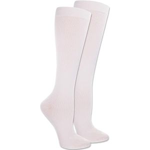 Dr. Scholl's womens Travel Graduated Compression Casual Sock, White, Shoe Size 4-10 US