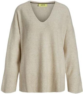 JACK & JONES Jxlucca Diverse V-hals Knit Sn, fog, M