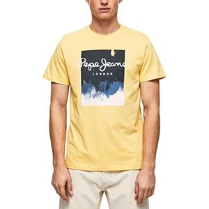 Pepe Jeans Roslyn T-shirt voor heren, Geel (glans), XS