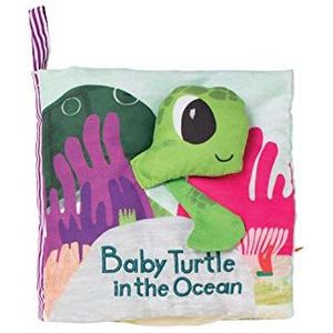 Manhattan Toy Wat is buiten? Zacht baby activiteitenboek over het thema zee met baby rammelaar