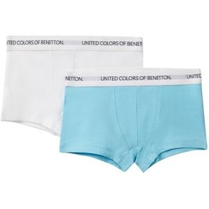 United Colors of Benetton Set van 2 boxershorts, Blauw, 140