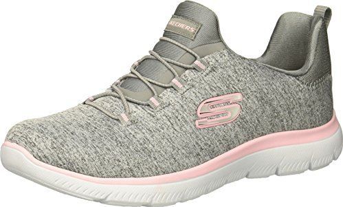 Skechers - Summit - Gymschoenen - Grijs/Lichtroze