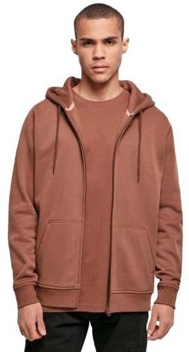 Build Your Brand - Heavy Sweatshirt - Met Rits - Neutraal - Geborstelde Fleece