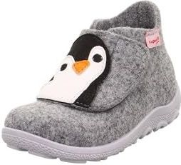 Pantoffels - Wol - Enkelhoog - Profielzolen - Velcro Sluiting