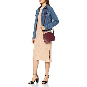 VERO MODA Dames Vmnille Ls O-hals Long Slit Dress Jurk, Tan/Detail:w Birch, 36 EU/M