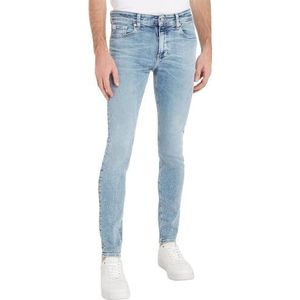 Calvin Klein Jeans Super skinny broek voor heren, Blauw, 30W / 34L