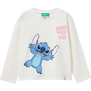 United Colors of Benetton T-shirt M/L, Wit, 4 anni