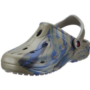 Chung Shi Dux Clog uniseks-volwassene Clogs Klompen, khaki-navy-schwarz (8900121), 34 EU