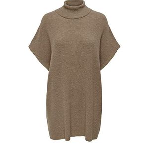 ONLY Onlparis Life Loose HIGHN Wool KNT Sweater Vest, Toasted Coconut/Detail:W. Melange, M (4-pack)