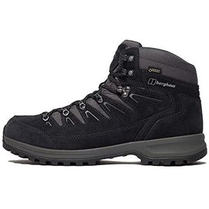 Berghaus Explorer Trek GORE-TEX wandelschoenen voor heren met hoge tractie Vibram zool, DofE aanbevolen kit, GTX, waterdicht, ademend, lichtgewicht, outdoor, wandel- en trekkingschoenen, grijs, UK9,
