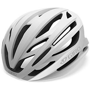 Giro Unisex - volwassenen Syntax fietshelm Road, mat wit/zilver, L | 59-63cm