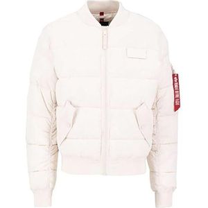 Alpha Industries MA-1 Puffer Bomber Jacket voor heren Jet Stream White