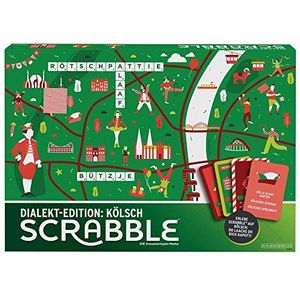 Mattel Games GGN23 - Scrabble Dialect-Edition Keulen, bordspel, gezelschapsspel, familiespel, vanaf 16 jaar
