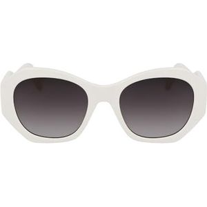 Karl Lagerfeld Unisex KL6146S zonnebril, 105 wit, 54, 105 wit, 54
