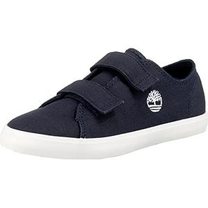 Timberland Uniseks kinderen Newport Bay Canvas 2 Strap Ox (Youth) lage sneakers, Navy Canvas, 33 EU